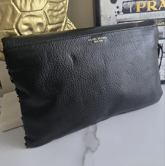 Henri Bendel The Debutant Raffia Clutch Crossbody Bag NWT - Picture 6 of 12